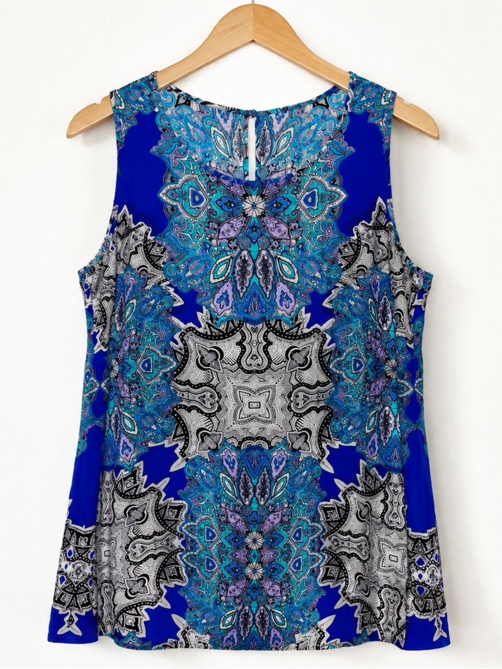 Rose + Olive Sleeveless Top - Size 1X